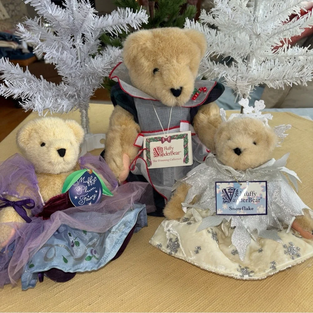 Vintage Lot of 3 North American Bear Co Muffy VanderBears Jointed Poseable